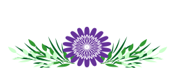 purple flower spray