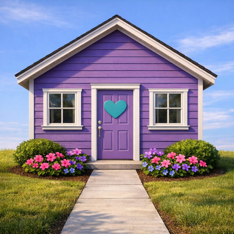 purple house