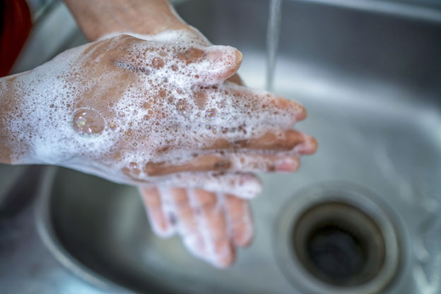 wash hands